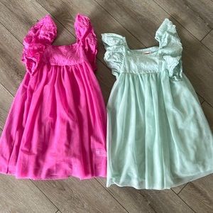 Two 5T cat and Jack dresses
